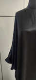 عبا بلند غزاله رنگ مشکی فری تا۶۰🩷