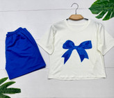 ست تیشرت شلوارک زنانه مدل ارکیده فری 🩷