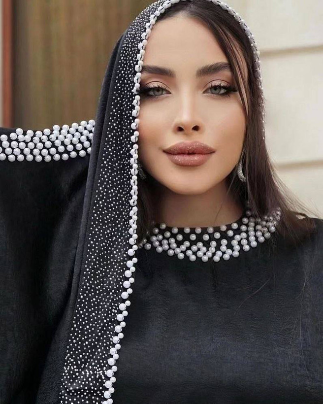 شال محرمی کوپرا مدل الماس رنگ مشکی 🩷