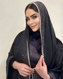 شال محرمی کوپرا مدل الماس رنگ مشکی 🩷