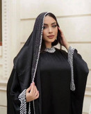 شال محرمی کوپرا مدل الماس رنگ مشکی 🩷