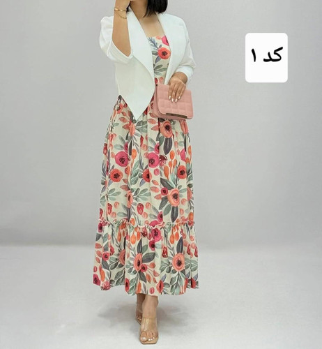 کت و سارافون زنانه مدل گلشیفته فری🩷