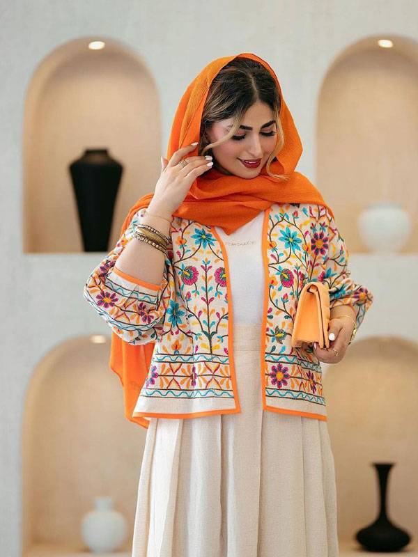 ست کت و دامن لینن زنانه مدل خرم فری تا ۴۸🩷