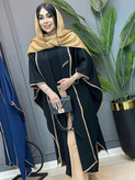 مانتو حصیری بلند مدل میخک رنگ مشکی فری🩷