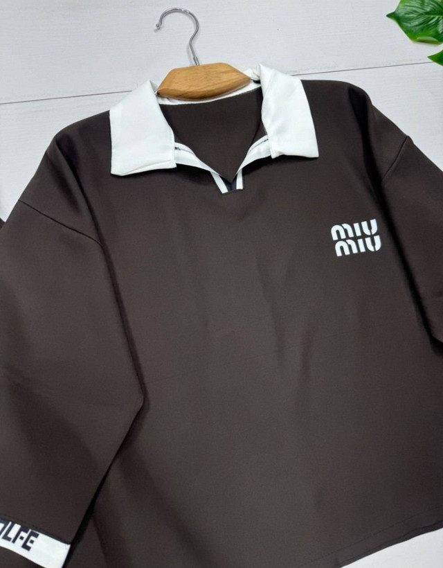 ست بلوز و شلوار اورجینال برند Miu Miu 🩷
