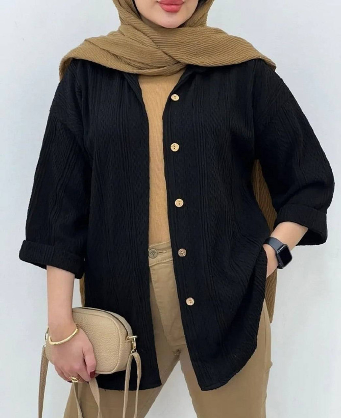 شومیز مانتویی زنانه مدل مراکشی 🩷
