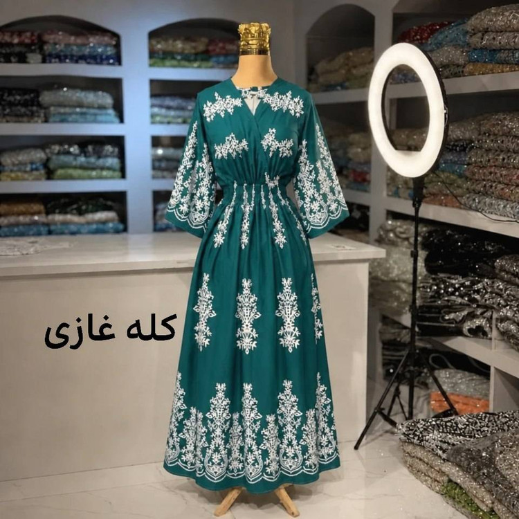 پیراهن ساحلی بلند مدل ترمه فری🩷