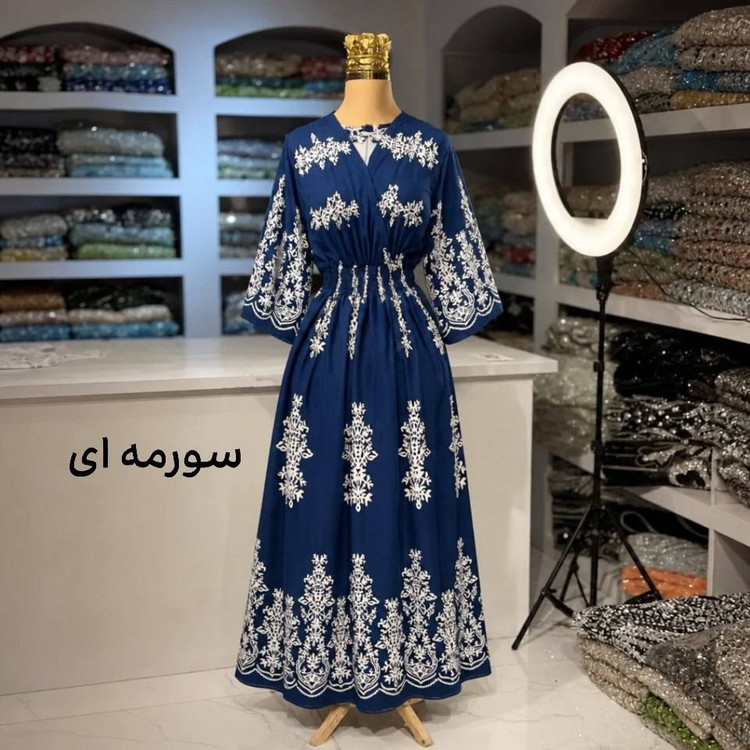 پیراهن ساحلی بلند مدل ترمه فری🩷