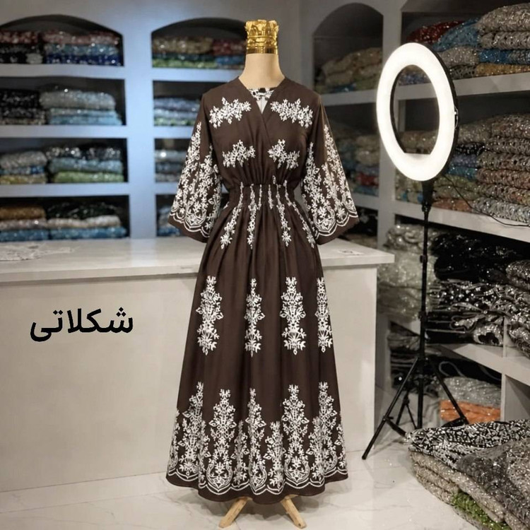 پیراهن ساحلی بلند مدل ترمه فری🩷