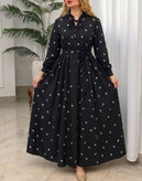 پیراهن ساحلی زنانه مدل آبنوس رنگ مشکی 🩷