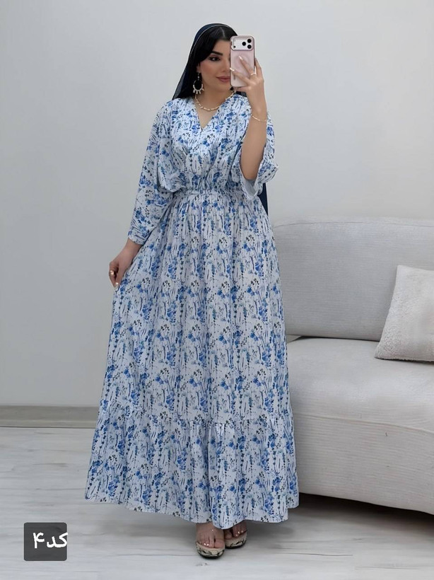 پیراهن ساحلی بلند مدل آیگل🩷
