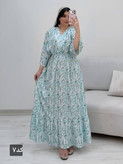 پیراهن ساحلی بلند مدل آیگل🩷