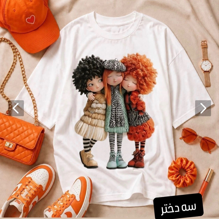 تیشرت لانگ دخترانه فانتزی در طرح های جذاب 🩷