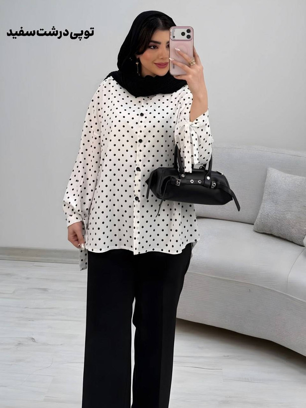 شومیز طرحدار زنانه مدل چیچک فری🩷