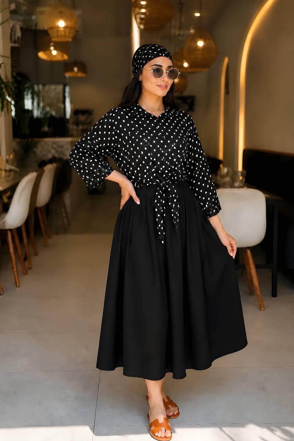 شومیز گره ای زنانه مدل آیسو فری تا ۴۶🩷