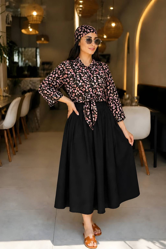 شومیز گره ای زنانه مدل آیسو فری تا ۴۶🩷