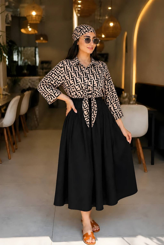 شومیز گره ای زنانه مدل آیسو فری تا ۴۶🩷