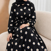 پیراهن بلند زنانه مدل فدرال رنگ مشکی 🩷
