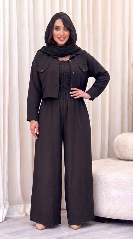 ست اورال و کت زنانه مدل لیون فری🩷