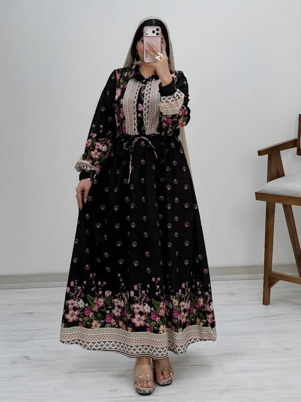 پیراهن ساحلی زنانه مدل لاله جنس فلور نخ درجه یک 🩷