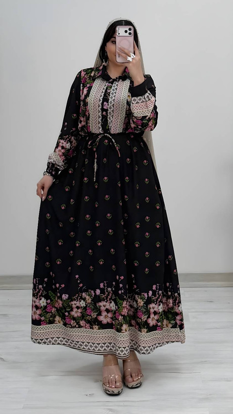 پیراهن ساحلی زنانه مدل لاله جنس فلور نخ درجه یک 🩷