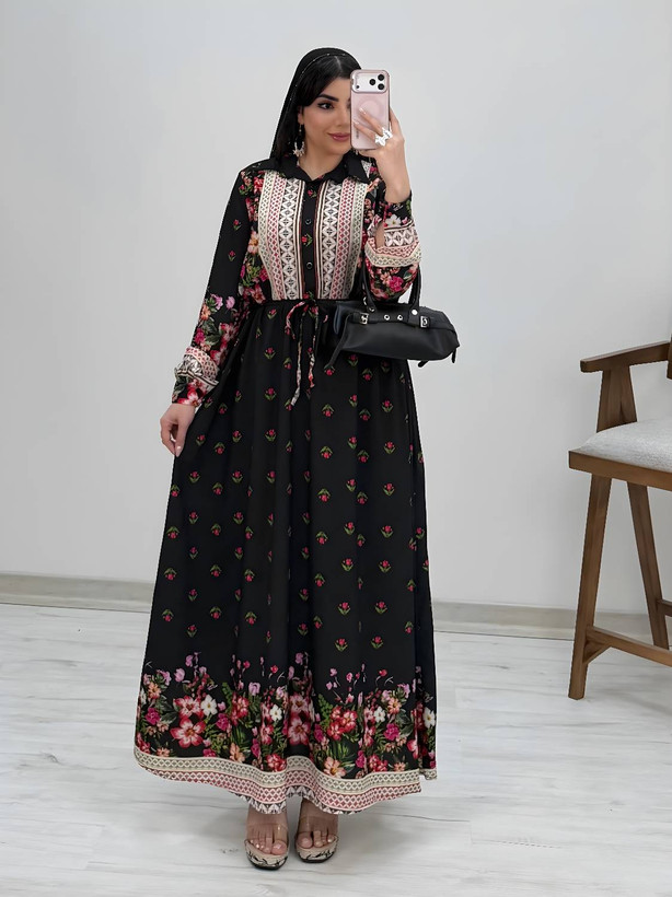پیراهن ساحلی زنانه مدل لاله جنس فلور نخ درجه یک 🩷