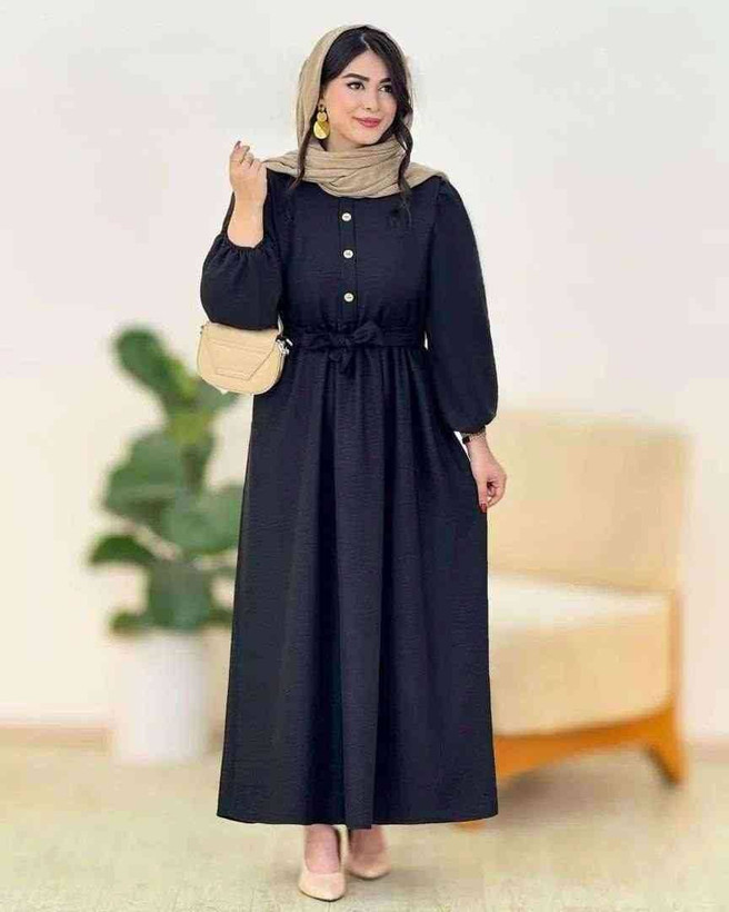 پیراهن بلند زنانه مدل ساغر جنس شانتون اعلا🩷