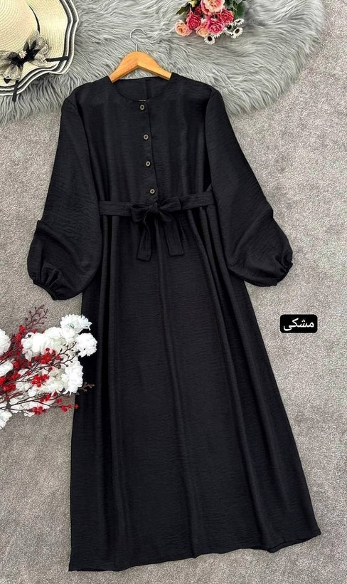 پیراهن بلند زنانه مدل ساغر جنس شانتون اعلا🩷