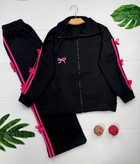 ست سویشرت شلوار زنانه مدل پاتریک رنگ مشکی صورتی🩷