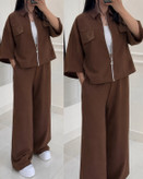ست دو تیکه وست و شلوار زنانه مدل مونالیزا در ۳ رنگ جذاب 🩷