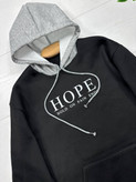 هودی تو کرکی زنانه مدل HOPE رنگ مشکی 🩷