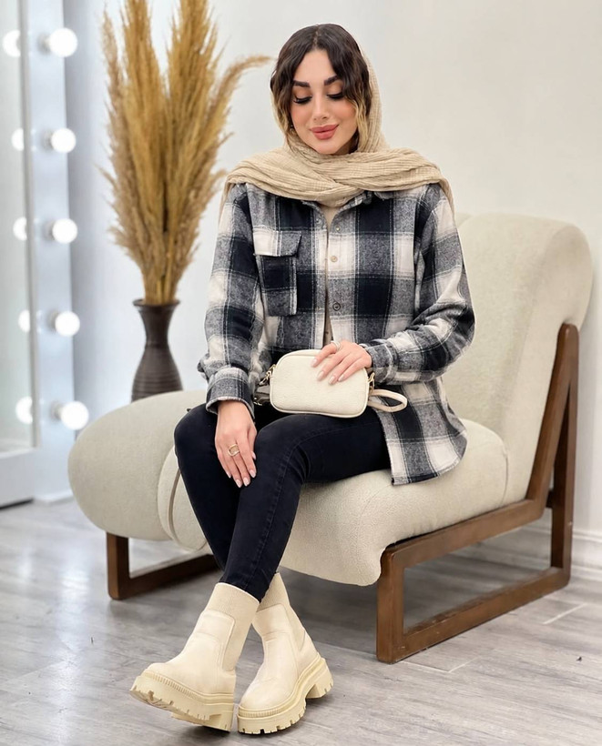شکت پشمی موهر دار زنانه در رنگبندی فوق العاده شیک 🩷