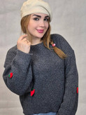 کراپ بافت زنانه مدل توت فرنگی در چند رنگ زیبا 🩷