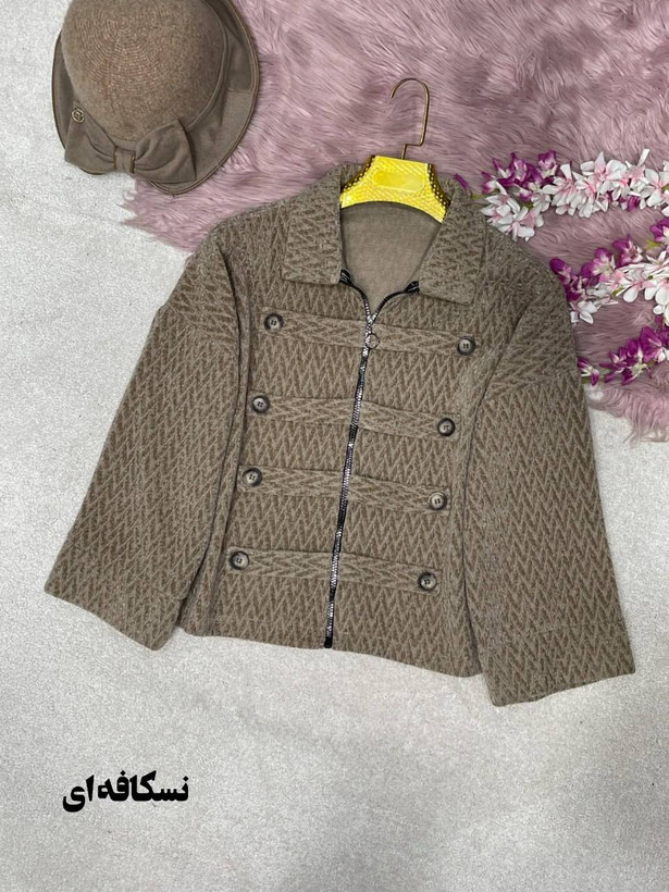جکت مخمل لمزور مدل elegant 🩷