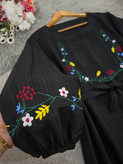 کفتان گلدوزی زنانه مدل گلبرگ 🩷