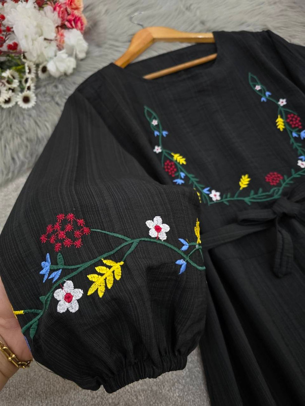 کفتان گلدوزی زنانه مدل گلبرگ 🩷