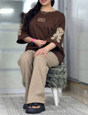 ست تیشرت شلوار زنانه مدل لویی 🩷
