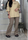 ست تیشرت شلوار زنانه مدل لویی 🩷