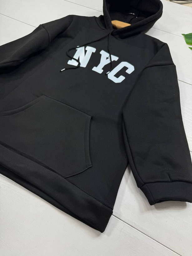 هودی تو کرکی اسپرت مدل NYC رنگ مشکی فری🩷